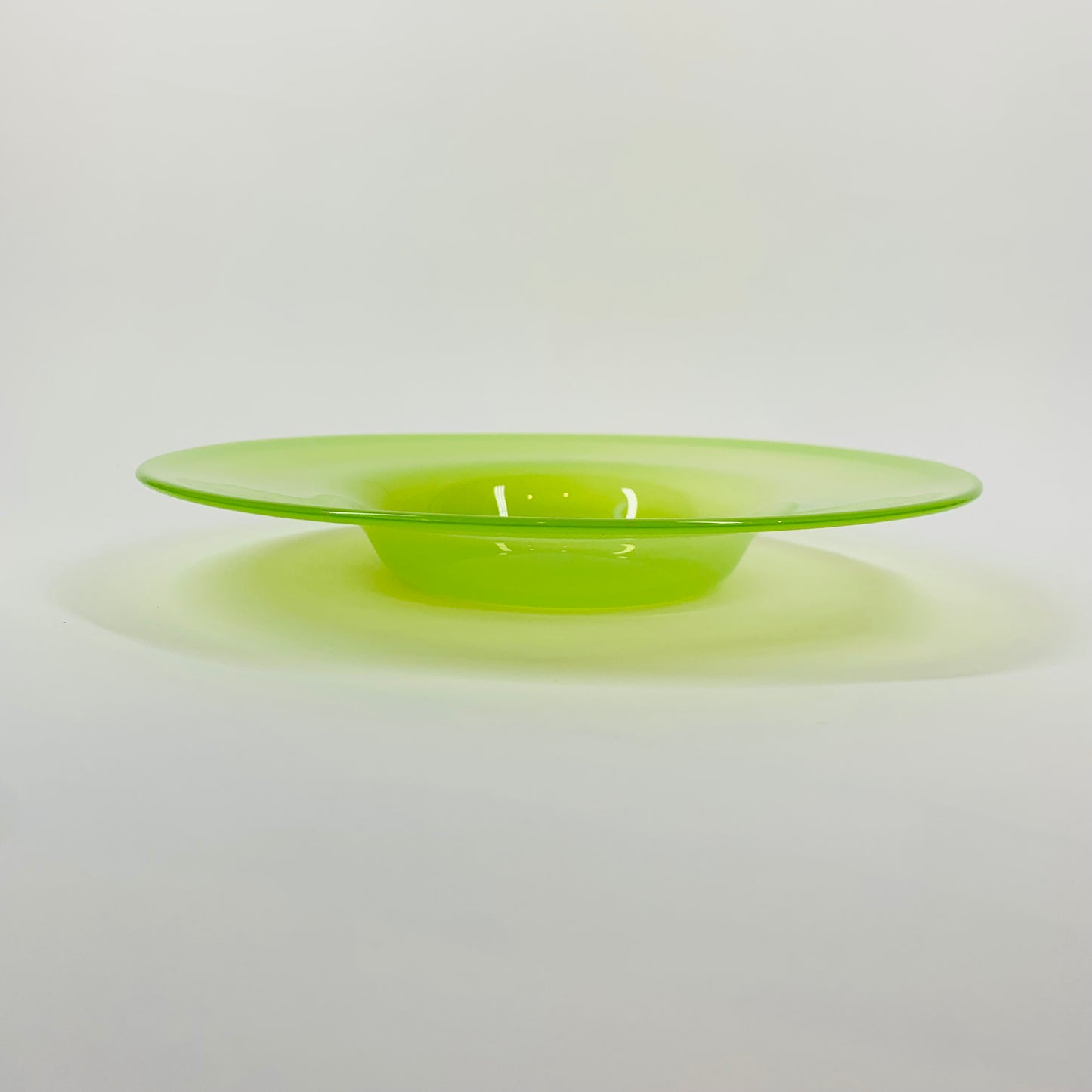 HAND MADE OPALINE GLASS BOWL