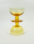 1940s STUART AMBER CRYSTAL COUPE