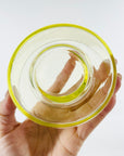 MIDCENTURY FINNISH URANIUM GLASS CAVIAR BOWL BY NANNY STILL FOR RIIHIMAEN LASI