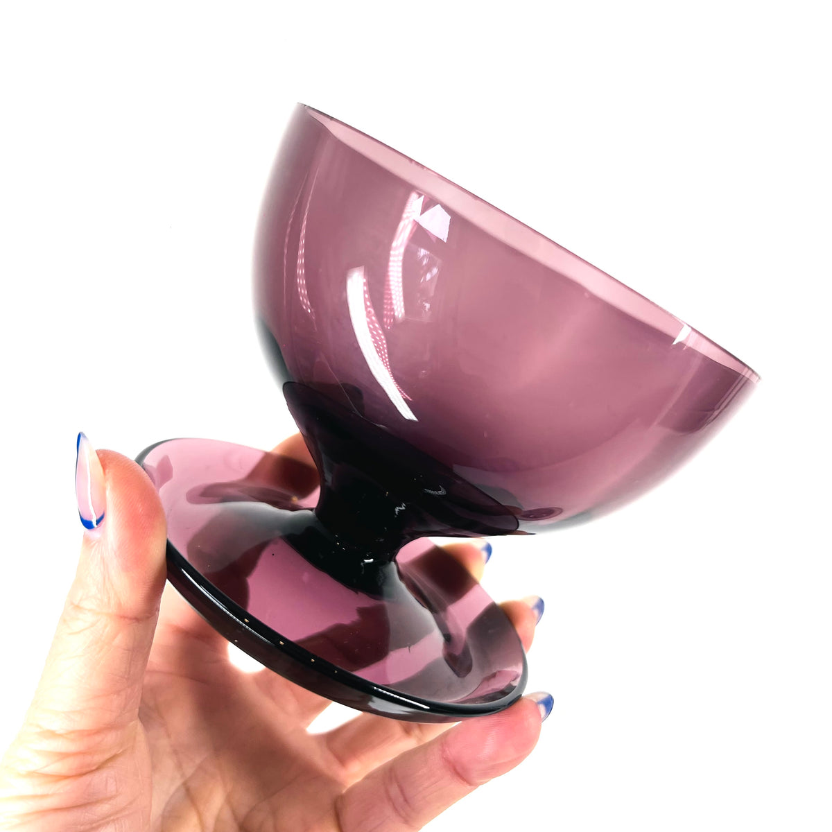 1950s AMETHYST GLASS COUPE