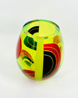 KARL PALDA URANIUM BLACK RUBY VASE