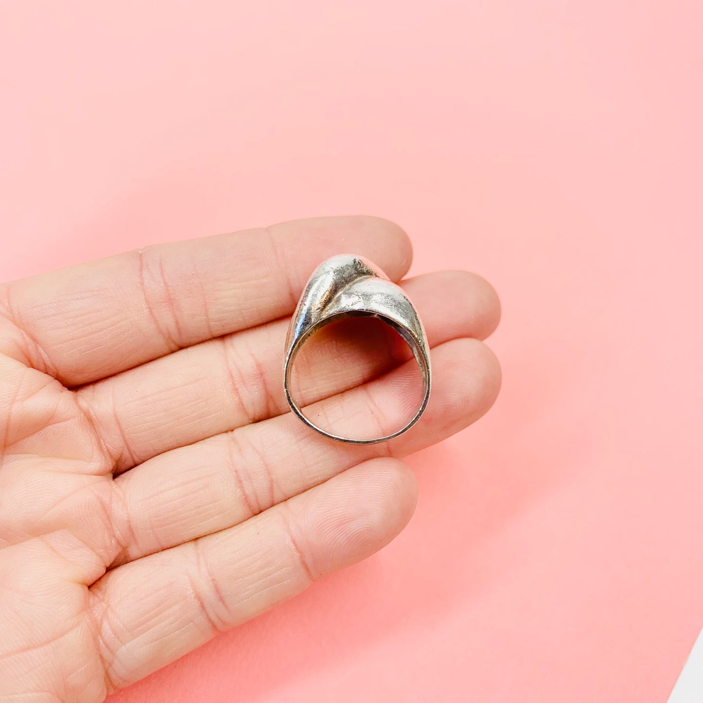 SILVER KNOT RING