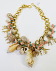 1960s SEASHELL CHARMS NECKLACE