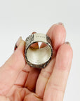 1990s TOM FORD ERA GUCCI ETCHED SIGNET SILVER RING