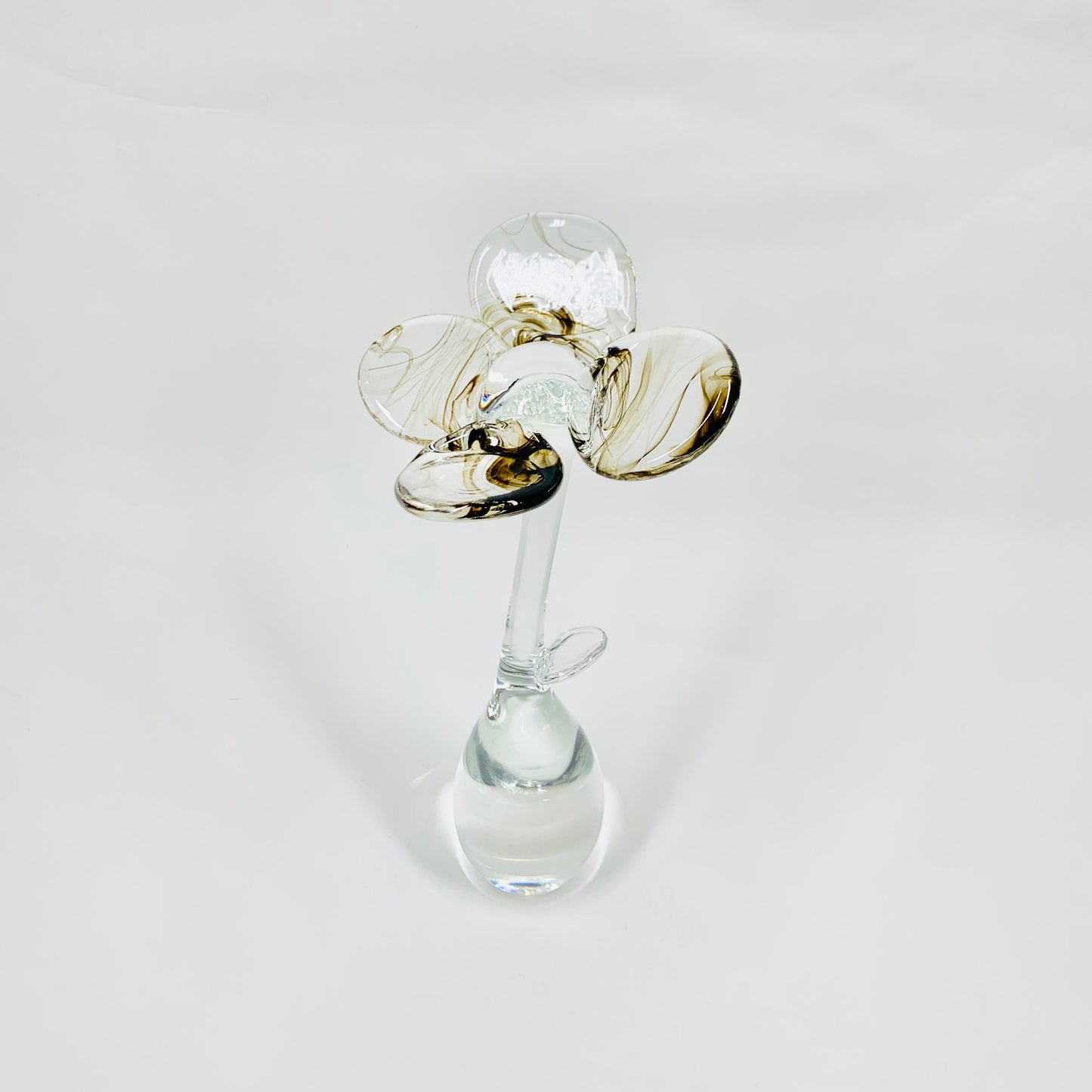 MOUTH BLOWN GLASS FLOWER