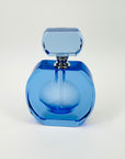 1980s CZECH BLUE CRYSTAL PERFUME BOTTLE