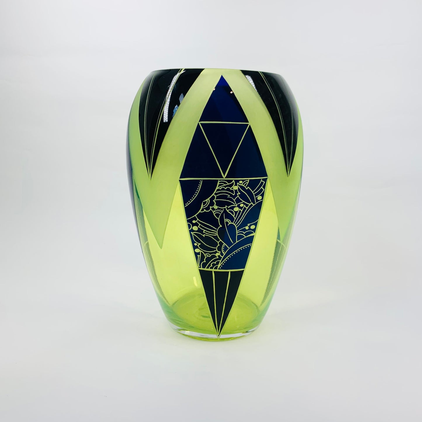 KARL PALDA URANIUM BLACK VASE