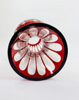 RED BOHEMIAN CRYSTAL VASE