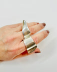 1960s DANISG BRUTALIST CONNECTING SILVER RING
