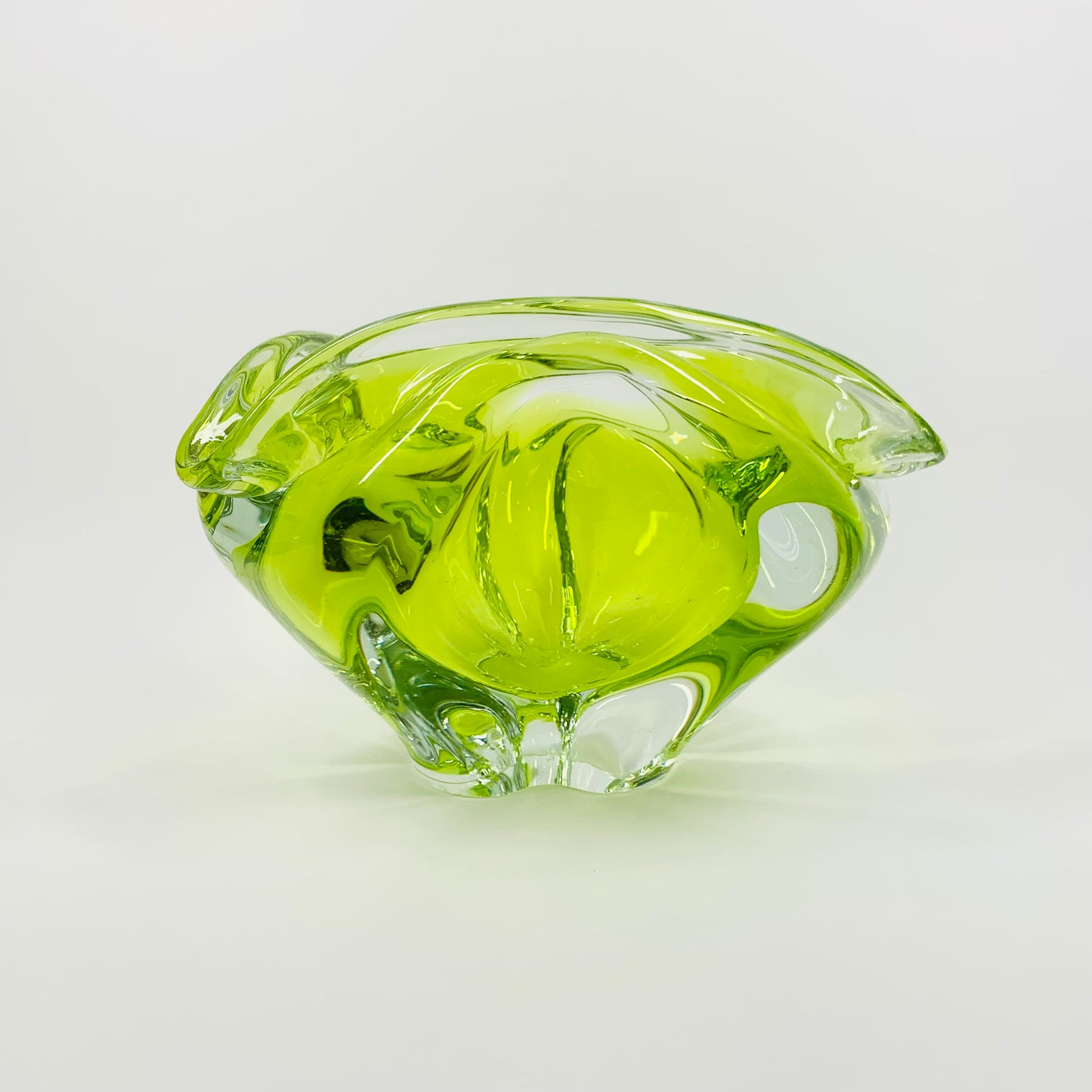 1950s LIME GREEN MURANO GLASS BOWL/ASHTRAY