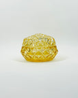 ANTIQUE VICTORIAN CITRINE DIAMOND CUT CRYSTAL VANITY BOX