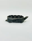 ANTIQUE JAPANESE TURTLE PEWTER FLOWER FROG