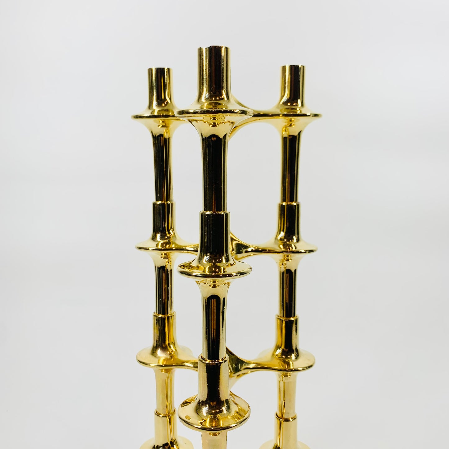 60s STOFF NAGEL BRUTALIST CANDLE HOLDER (67 BRASS)