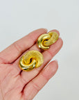 1960s CHRISTIAN DIOR TEXTURED KNOTS EARRINGS