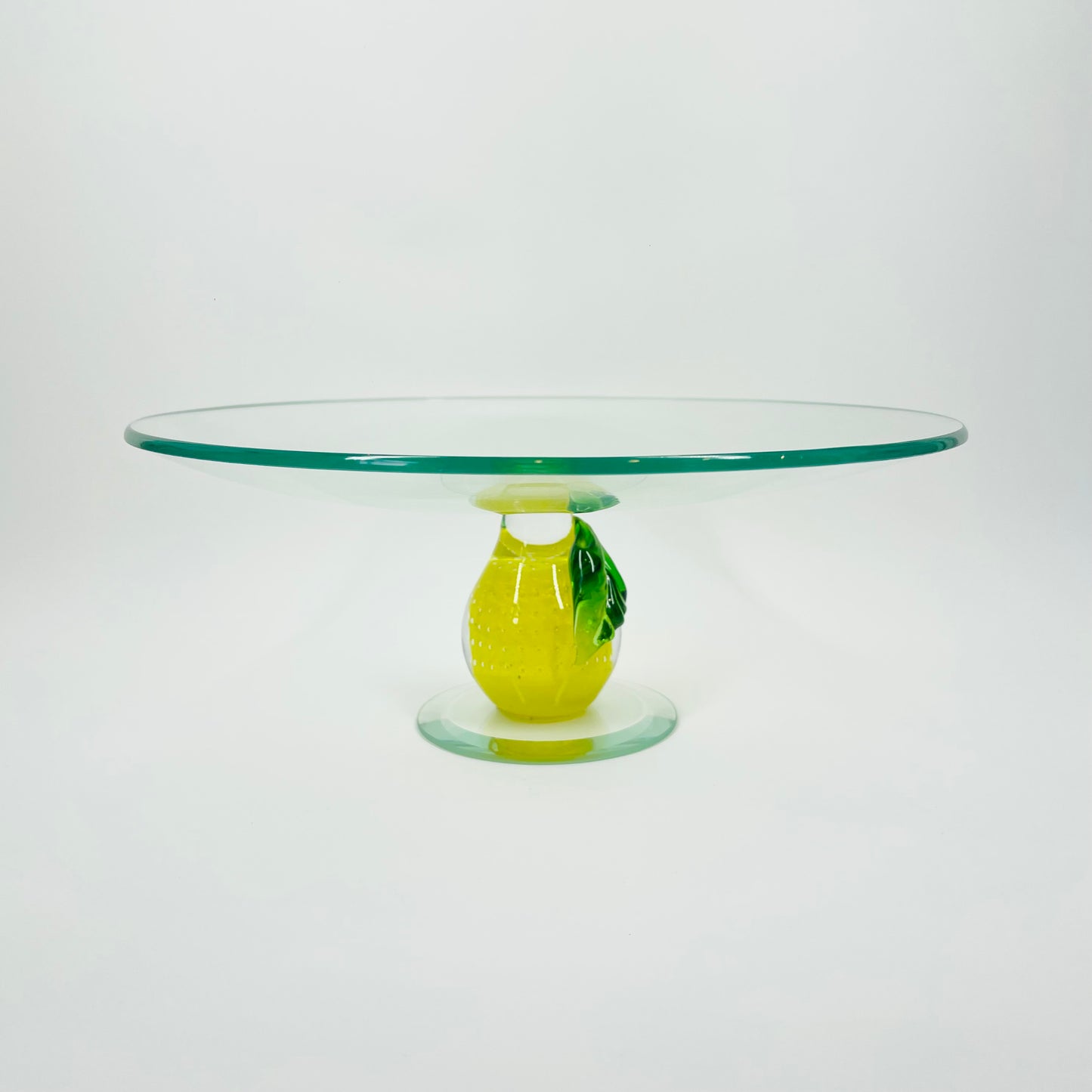 1980s LEMON STAND CAKE PLATE/BOWL