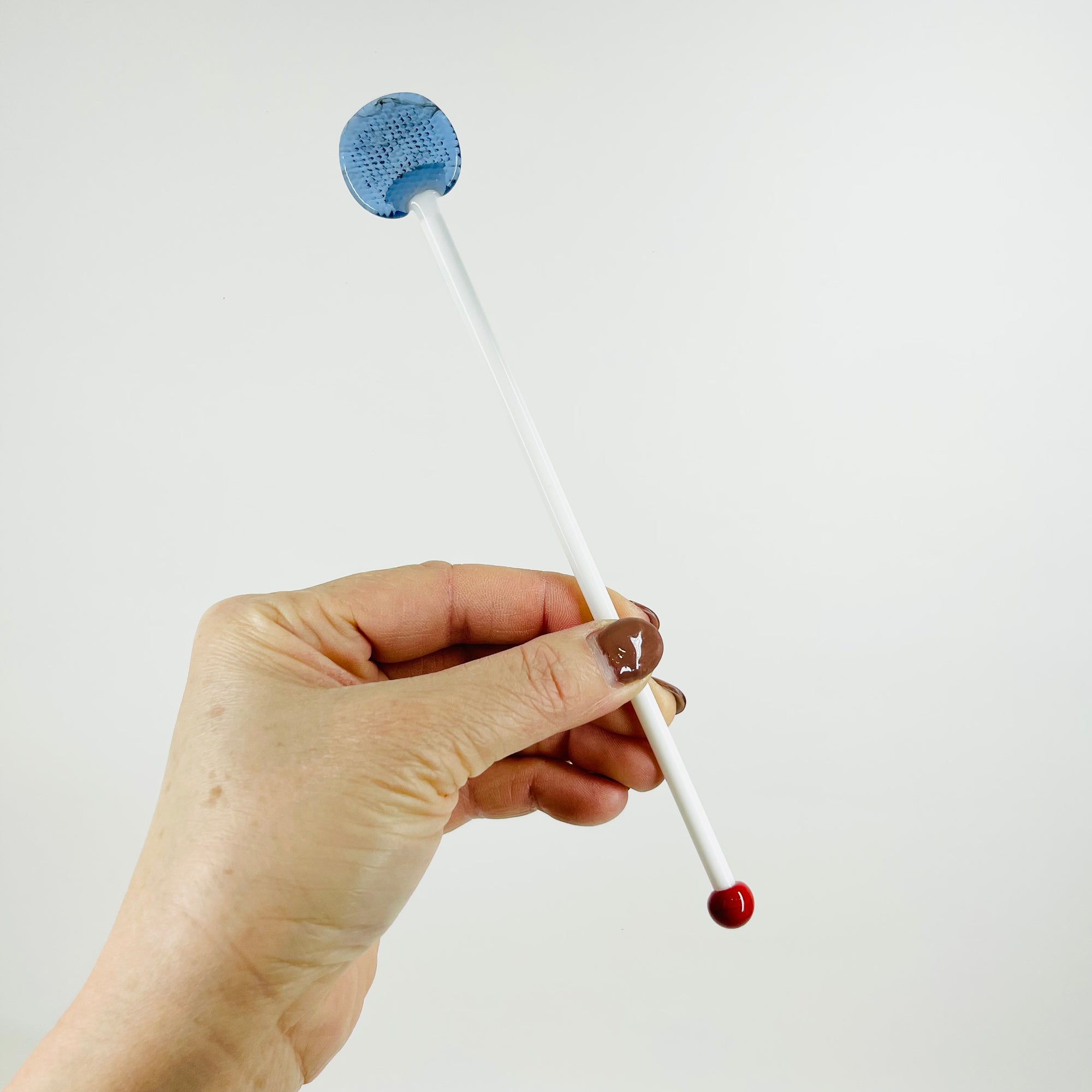 1950s HAND MADE MURANO GLASS SWIZZLE STICK