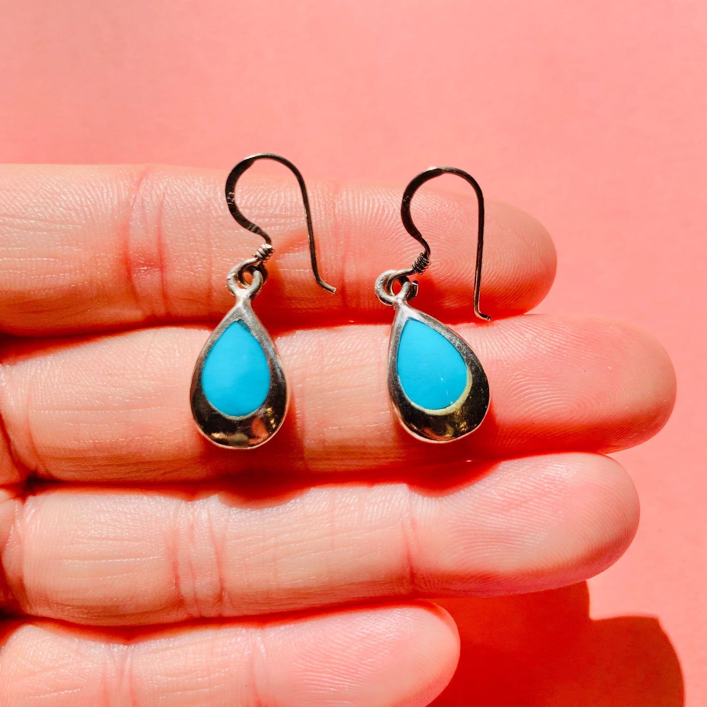 SILVER TURQUOISE EARRINGS