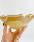 1950s MURANO PINK GOLD CASED WHITE OPALINE BOWL/ASHTRAY