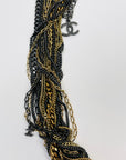 2011 LIMITED EDITION RUNWAY CHANEL MIXED METAL MULTI CHAINS NECKLACE