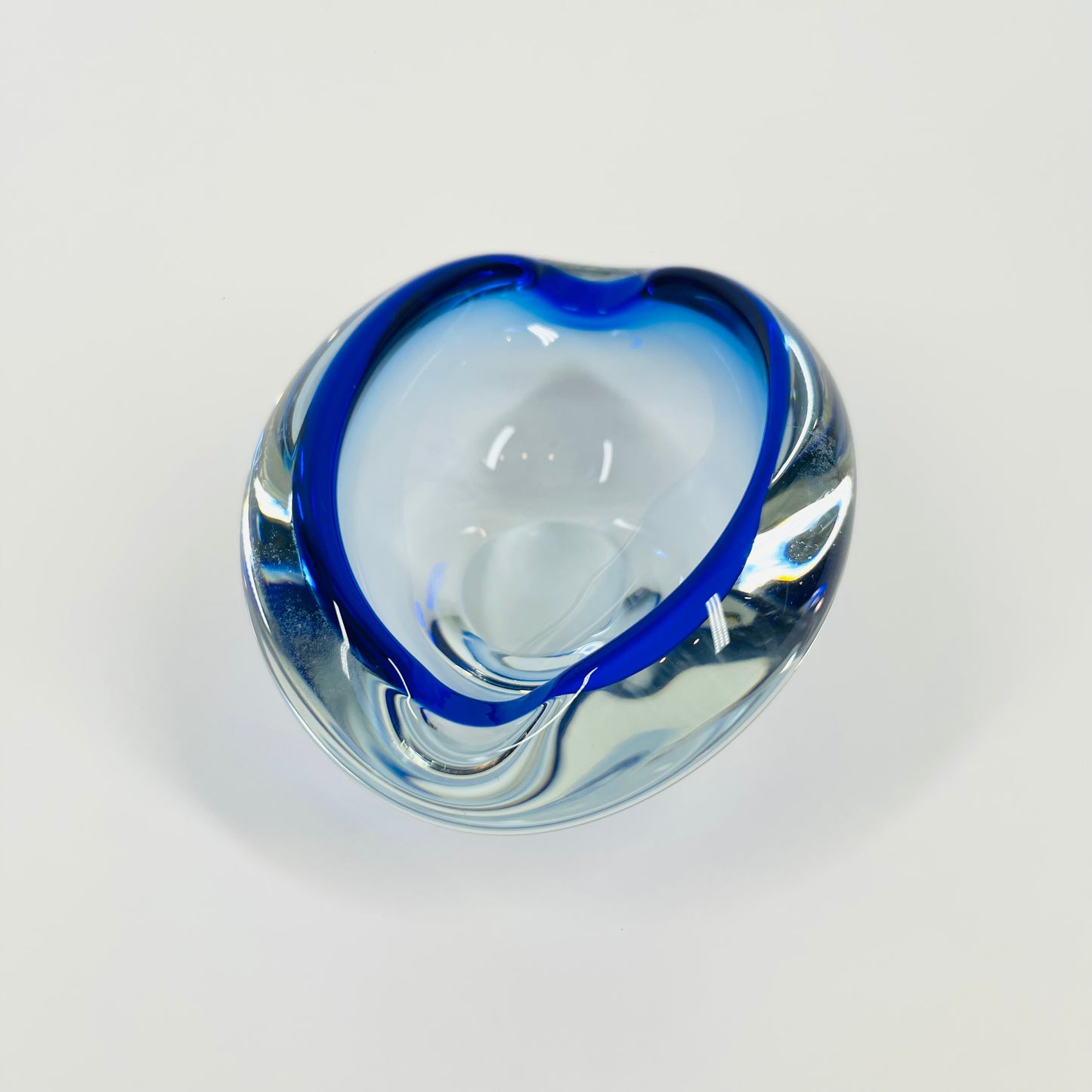 1950s MURANO COBALT BLUE SOMMERSO BOWL/ASHTRAY