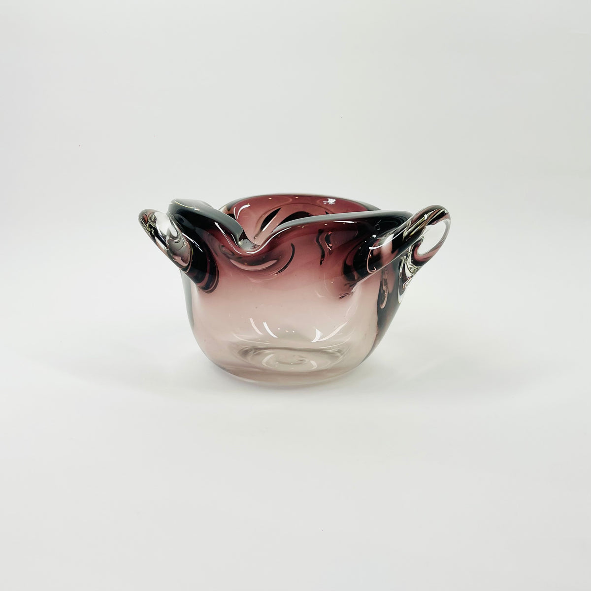 1950s AMETHYST PURPLE MURANO PINCHED BOWL/ASHTRAY