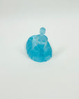 ART DECO BLUE URANIUM GLASS BATHING NUDE PIN DISH/ASHTRAY