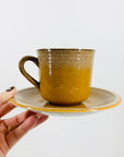 70s JAPANESE MIKASA STONE GLAZED COFFEE CUP