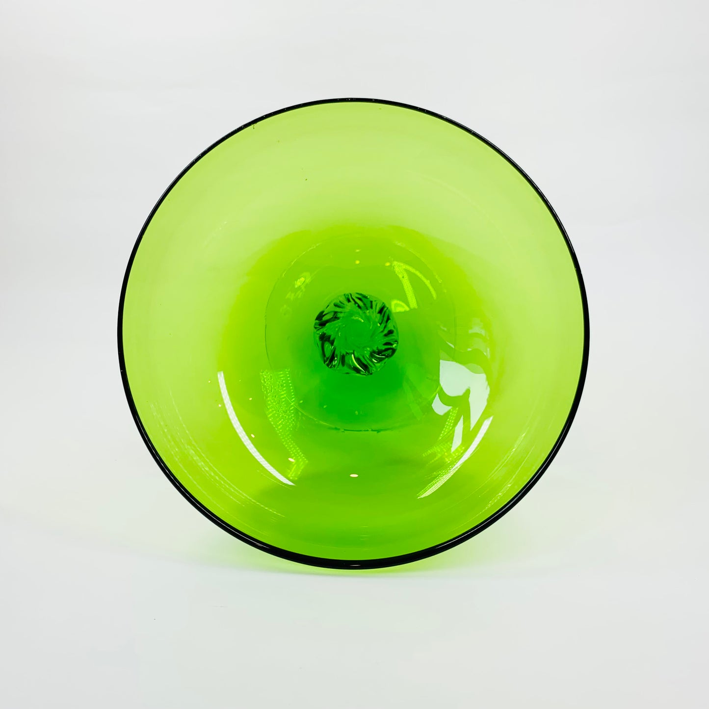 GREEN GLASS COMPORT