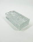 1960s ROSENTHAL BRUTALIST GLASS SOLIFLEUR POSY VASE/CANDLE HOLDER/PAPERWEIGHT