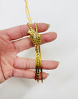 1950s CORO TURQUOISE KNOT WATERFALL LARIAT NECKLACE