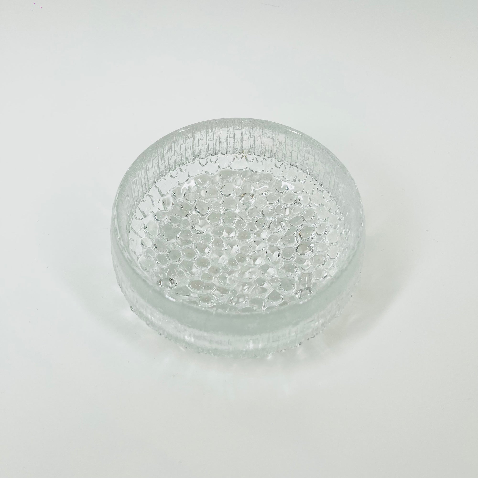 1970s IITTALA ULTIMA THULE ICE GLASS BOWL