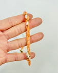 1950s CORAL & SEED PEARL BEADED NECKLACE