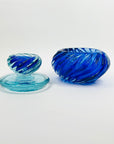 1930s MURANO COBALT BLUE TWIST SOMMERSO GLASS JAR