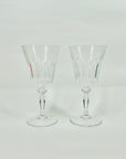 ANTIQUE HAND CUT FRENCH CRYSTAL WINE/COCKTAIL GLASSES
