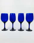 BLUE LIBBEY WINE GLASSES