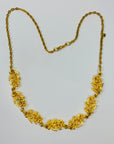 80s YVES ROCHER LEAF LINKS NECKLACE