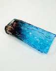 1970s GERMAN BLUE PURPLE OMBRE BARK GLASS VASE