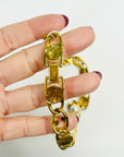 1980s NAPIER FANCY LINKS PEARL STATEMENT NECKLACE