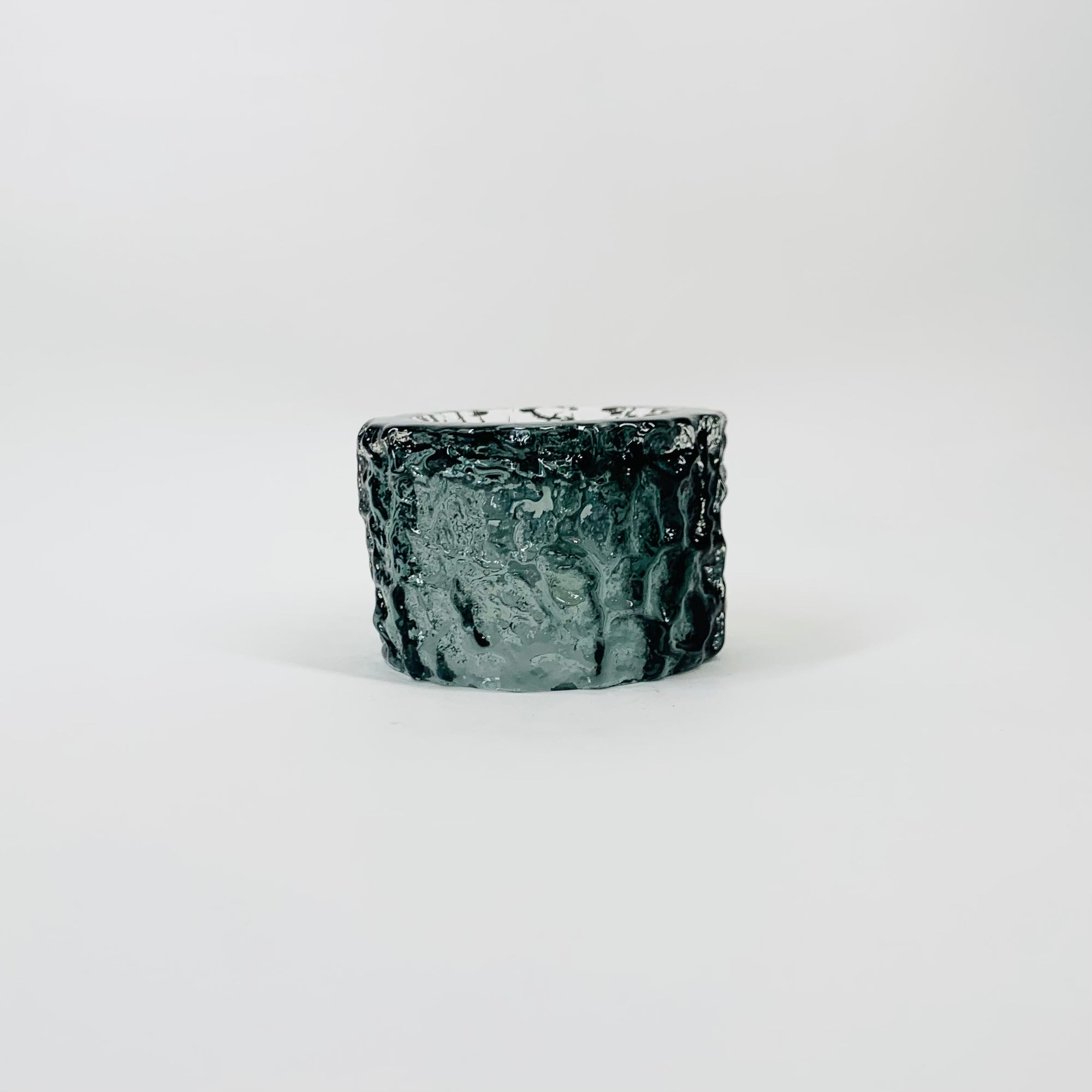 GEOFFREY BAXTER BARK GLASS CANDLE HOLDER