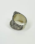 1990s TOM FORD ERA GUCCI ETCHED SIGNET SILVER RING