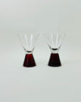 1980s PAPERWEIGHT SHOT/PORT GLASSES