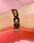 BLACK ENAMEL BRACELET