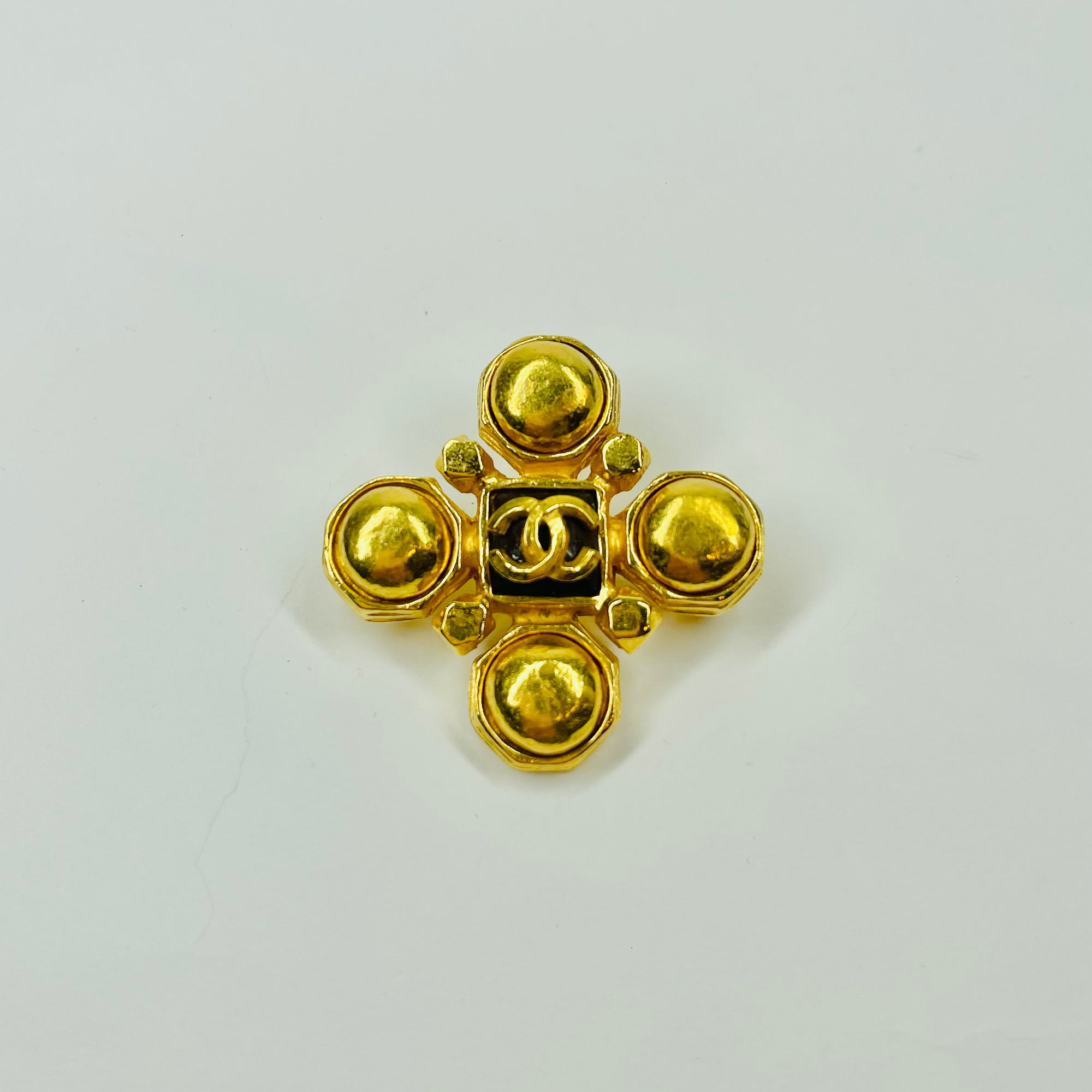 1997 CHANEL CROSS BROOCH