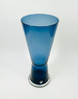 1980s ORREFORS BLUEMARINE GLASS VASE