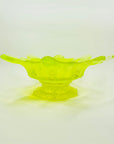 STARBURST URANIUM GLASS BOWL