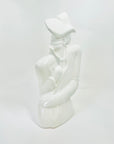 1980s WHITE PORCELAIN MINI MANNEQUIN FIGURINE