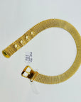1970s TRIFARI MESH BUCKLE NECKLACE