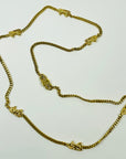 1980s CELINE TRIOMPHE HORSE CARRIAGE LINKS CHAIN NECKLACE
