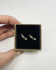 2017 CHANEL COCO PEARL PIERCED EARRINGS