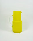 1960s HOLMEGAARD CASED YELLOW LEMON GLASS JUG SET